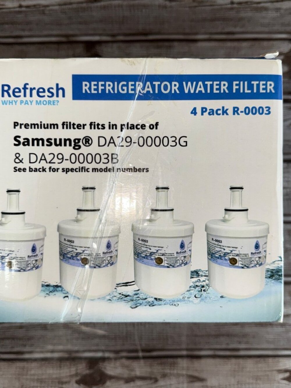 Refresh Replacement filters for Samsung DA29-00003G DA29-00003B 4 Units